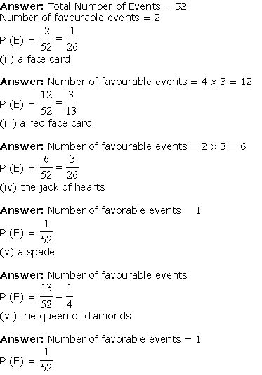 Exercise 1 - Chapter 15 - Probability, Class 10, Maths PDF Download