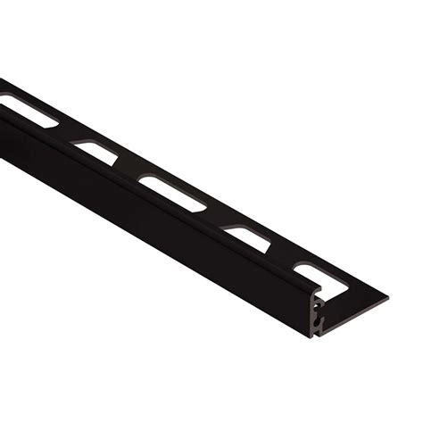 Schluter Jolly Edge Trim 1/2in. Anodized Aluminum Black | Floor and Decor