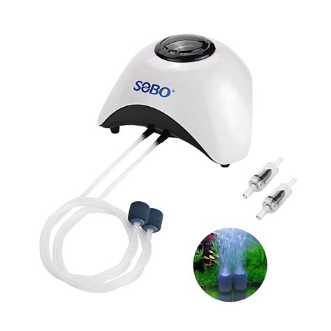 SOBO SB-680A Aquarium Air Pump | Dual Outlet & Adjustable Flow ...