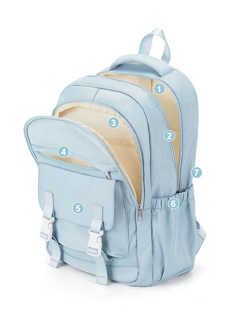 Floless Cute Aesthetic Backpack For School, Casual Daypack Kawaii ...