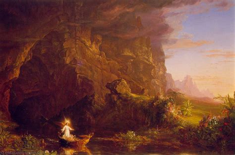 Art Reproductions The Voyage of Life, Childhood by Thomas Cole (1801 ...