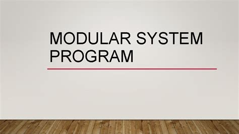 Image result for Modular Program