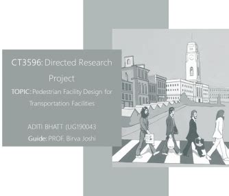 Pedestrian Facility Design For Transportation Facilities | CEPT - Portfolio