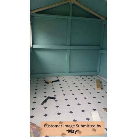 Buy Black and White Marble Paver Residential Vinyl Sheet Flooring 12ft ...