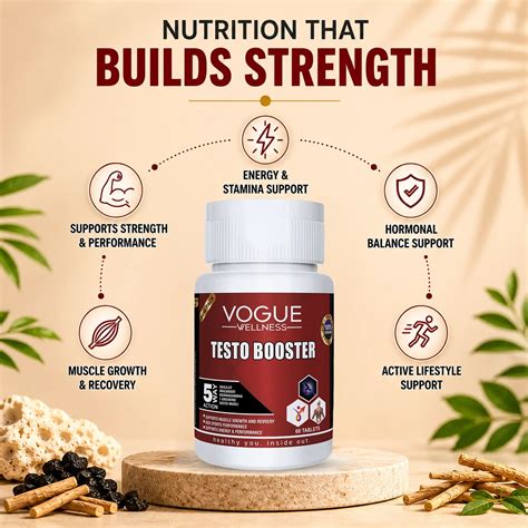 Testo Booster Tablets | 60 Tablets – voguewellness.in