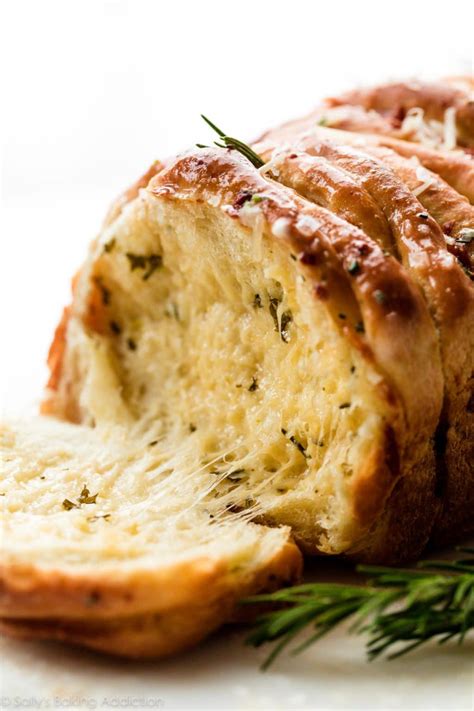 Rosemary Garlic Pull Apart Bread - Sally's Baking