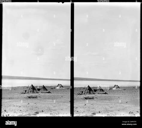 Photograph by Lee Moorhouse of tribal camps on the Columbia River ...