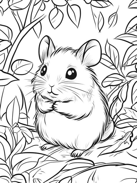 25+ Cute Hamster Coloring Pages for Kids 🎨🐹 - Coloringpagesforkids.net