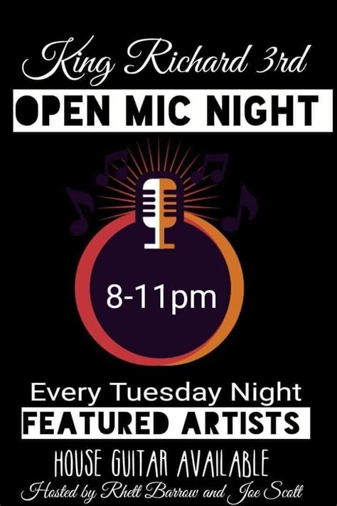 King Richard 3rd Open Mic Night 4/3/25 Featuring George Russell , King ...