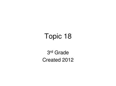 Image result for 1 Topic 18 Topics