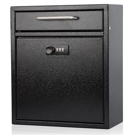 KYODOLED Steel Combination Lock Mail Boxes Outdoor, Locking Wall Mount ...