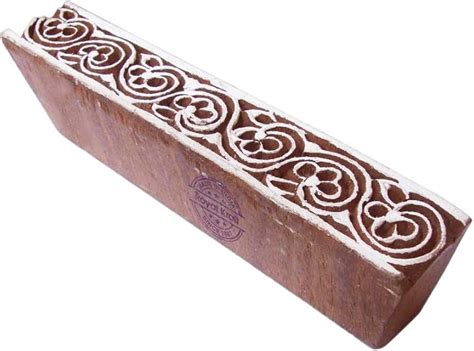 Royal Kraft Pottery Printing Stamps Leaf Border Motif Wooden Blocks ...