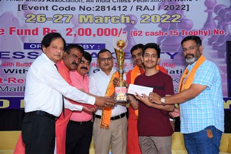 Garv Gaur wins Holi Cup Lakecity Rapid Rating Open 2022 - ChessBase India