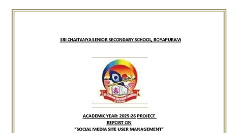 Class XII Informatics Practices Project Report: Media Site User ...