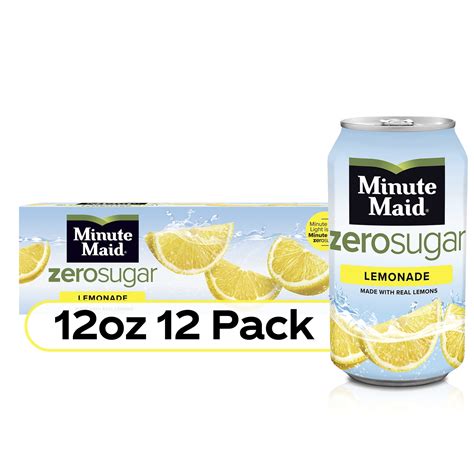 Minute Maid Zero Sugar, Low-Calorie Lemonade Fruit Juice, Diet Drink ...