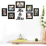 Art Street Set of 7 Wall Photo Frames with Synthetic Wooden Mr.& Mrs ...