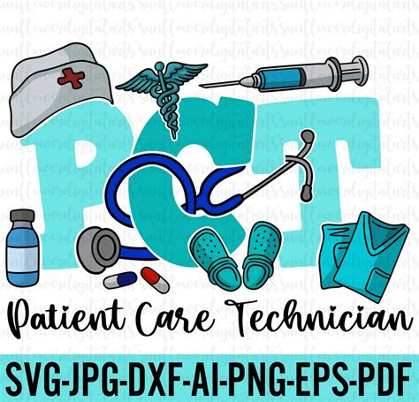 PCT Patient Care Technician Svg Png, PCT Svg, Patient Care Tech Svg, Nurse Life Svg, Nurse Png ...