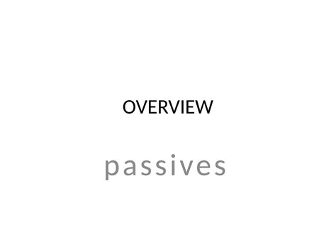 Image result for Passive Form Examples