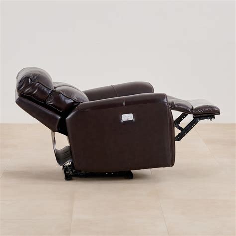 Buy (Refurbished) Helsinki Half Leather 1-Seater Electric Recliner ...