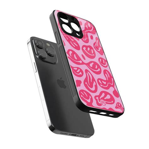 Acid Smiles Bubblegum Pink Edition Phone Cover for Iphone 13 Pro Max ...