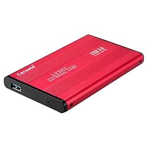 SILNOVO® Red Alloy External Hard Drive Disk Storage Devices 2.5'' USB 3 ...