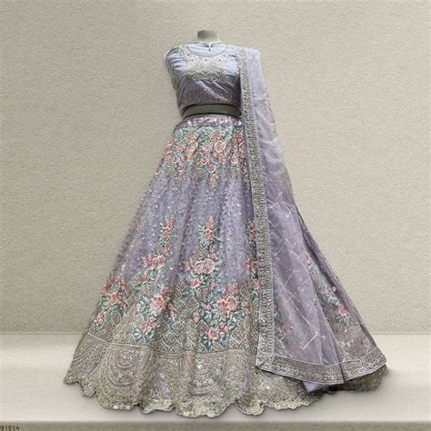 Cherry Blossom - The Modern Lavender Lehenga for Reception Engagement ...