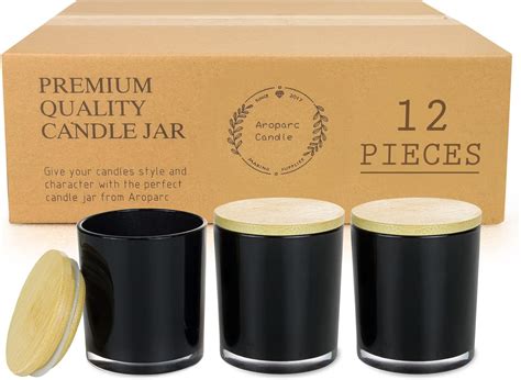 Amazon.com: Aroparc Candle Jars 7oz, Bulk Candle Container, Gloss ...
