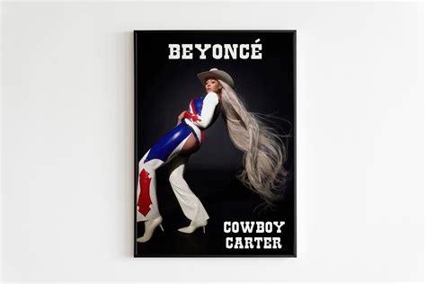Beyonce Cowboy Carter Poster, Cowboy Carter Album Cover Art by Chris ...