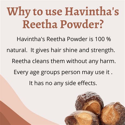 Havintha Natural Reetha Powder For Hair Wash - 227 g