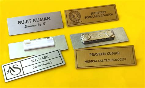 Order Online Metal S S Engraving Badges For Officer Manager Member ...