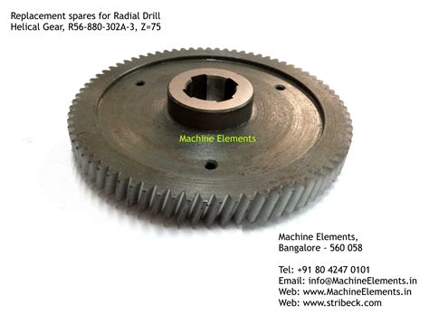 Spares for HMT Radial Drill - RM61 / RM62 / RD63 / RD65 | Machine Elements