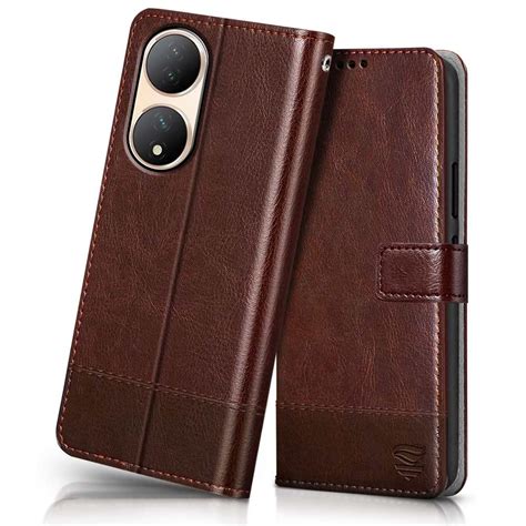 FLIPPED Vegan Leather Flip Cover for Vivo Y100 5G | Vivo T2 5G | Shock ...