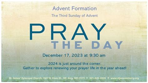 Advent Class: Pray the Day, St. James' Episcopal Church, Mount Airy, MD ...