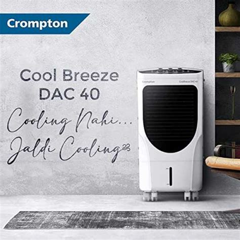 Crompton Cool Breeze DAC Desert Air Cooler- 40L; with Everlast Pump, 4 ...