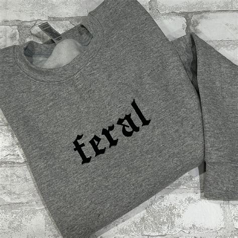 Feral - Embroidered Crewneck Sweatshirt – In Stitches Apparel