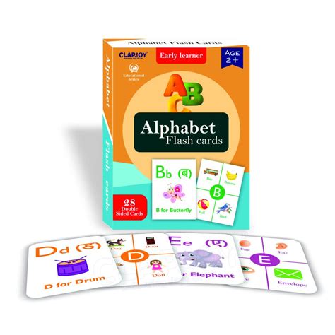 Jogenii|Clapjoy-Double-Sided-Flash-Cards-for-Kids-(Z4-Alphabet,Sea ...