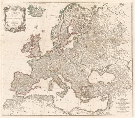 Charles Francois Delamarche, Wall map of Europe with Napoleon's conquests, 1805 | The Map House