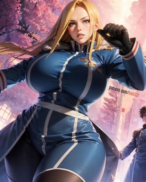 Olivier Mira Armstrong from Fullmetal Alchemist by KW0337 on DeviantArt