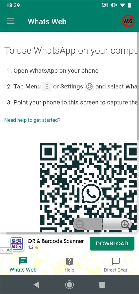 Web.watsapp.com Code 的图像结果