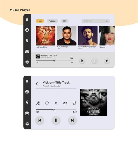Car Infotainment UI Concept :: Behance