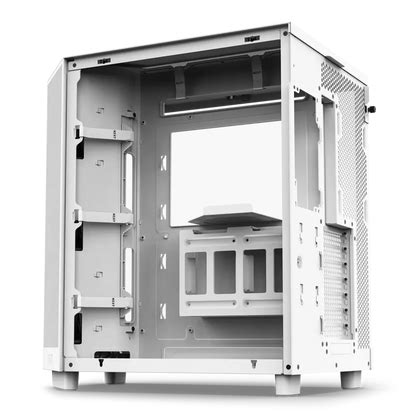 NZXT H6 Flow RGB Tempered Glass Compact Dual-Chamber Mid-Tower Airflow ...