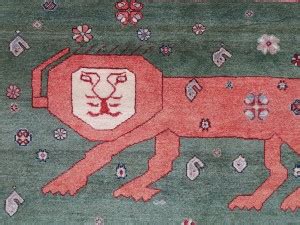 アートギャッベ　ライオン に対する画像結果