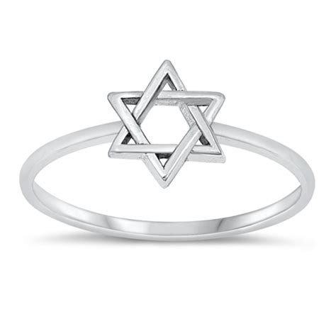925 Sterling Silver Star of David Ring - ForeverGifts.com