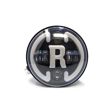 7 Inch Round Headlight Compatible with Royal Enfield, Jeep Thar & Harl ...