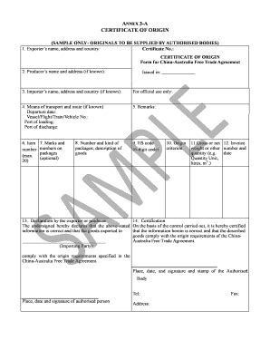 Fillable Online dfat gov ANNEX 3-A Fax Email Print - pdfFiller