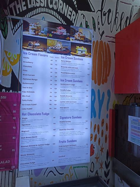 Menu at The Lassi Corner, Manavalanagar