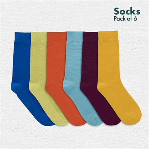Buy 100% organic cotton unisex crew length socks online in India – hexafun