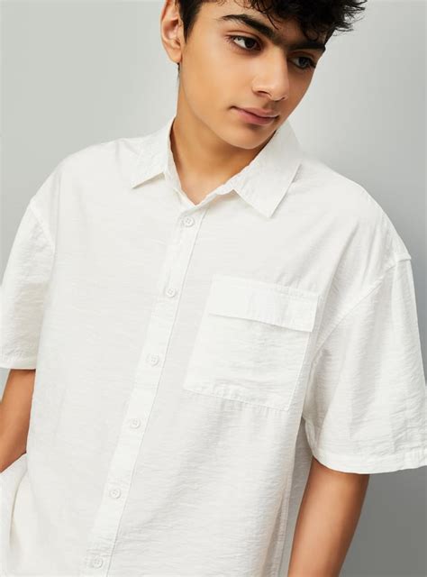 Buy Boys Textured Shirt Online at just Rs. 699.0 - 1000015511668 | Max ...