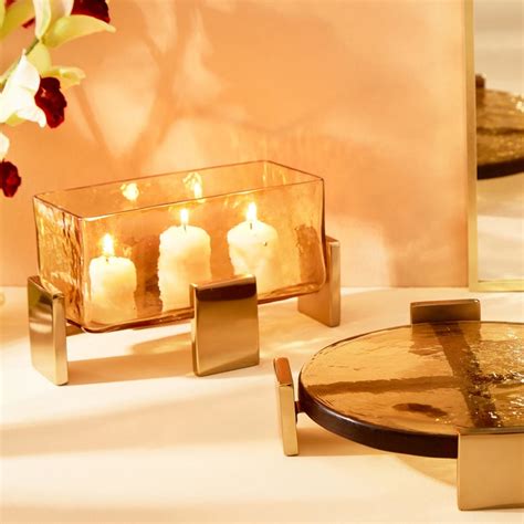 Buy Blanco Glass Decorative Platter from Home Centre at just INR 1999.0