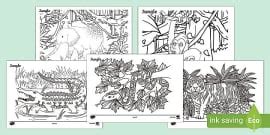 Cute Snake Colouring | Colouring Page (teacher made)